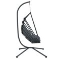 thumbnail image 3 of vidaXL Chaise Suspendue en Forme d'Œuf avec Support Acier Anthracite, 3 of 5