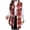 A-Orange, variant on Women Fall Plaid Vest Jacket Lightweight Mid Long Coat Fashion Casual Elegant Jacket With Pockets Loose Button Down Coats Z-Khaki XL