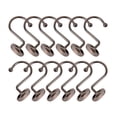 thumbnail image 4 of Utopia Alley  Rustproof Zinc Shower Curtain Rings for Bathroom, Set of 12 Oil Rubbed Bronze, 4 of 10