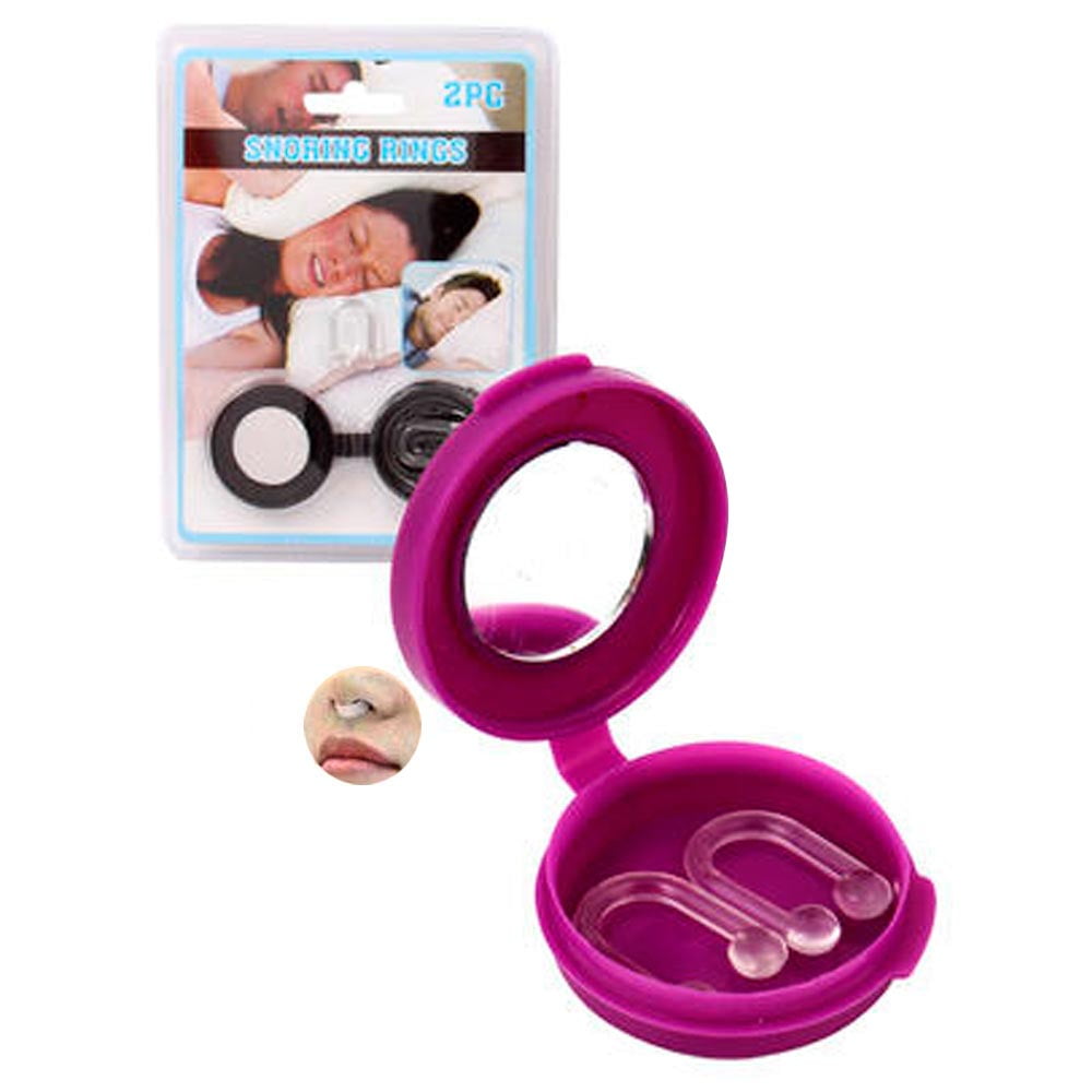 2 Pc Snore Free Anti Snorning Nose Clips Quiet Sleep Aid Night Gaurd On