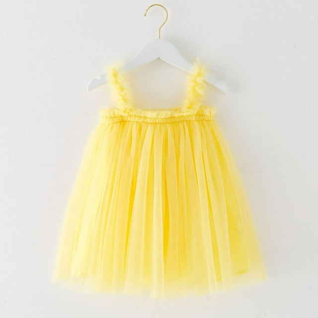 Cowsor Robe pour Bébé Fille en Tulle à Fleurs, Robes de Fête, Princesse, Concours, Anniversaire, Mariage