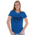 thumbnail image 4 of Country Strong Logo Western Cowboy Womens Slim Fit Graphic Tee Brisco Brands X, 4 of 5