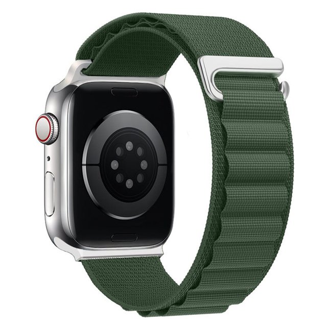 Correa de nailon para Apple Watch, correa de bucle alpino con hebilla de Metal compatible con iWatch Ultra, 42MM, 42MM, 45MM, 49MM