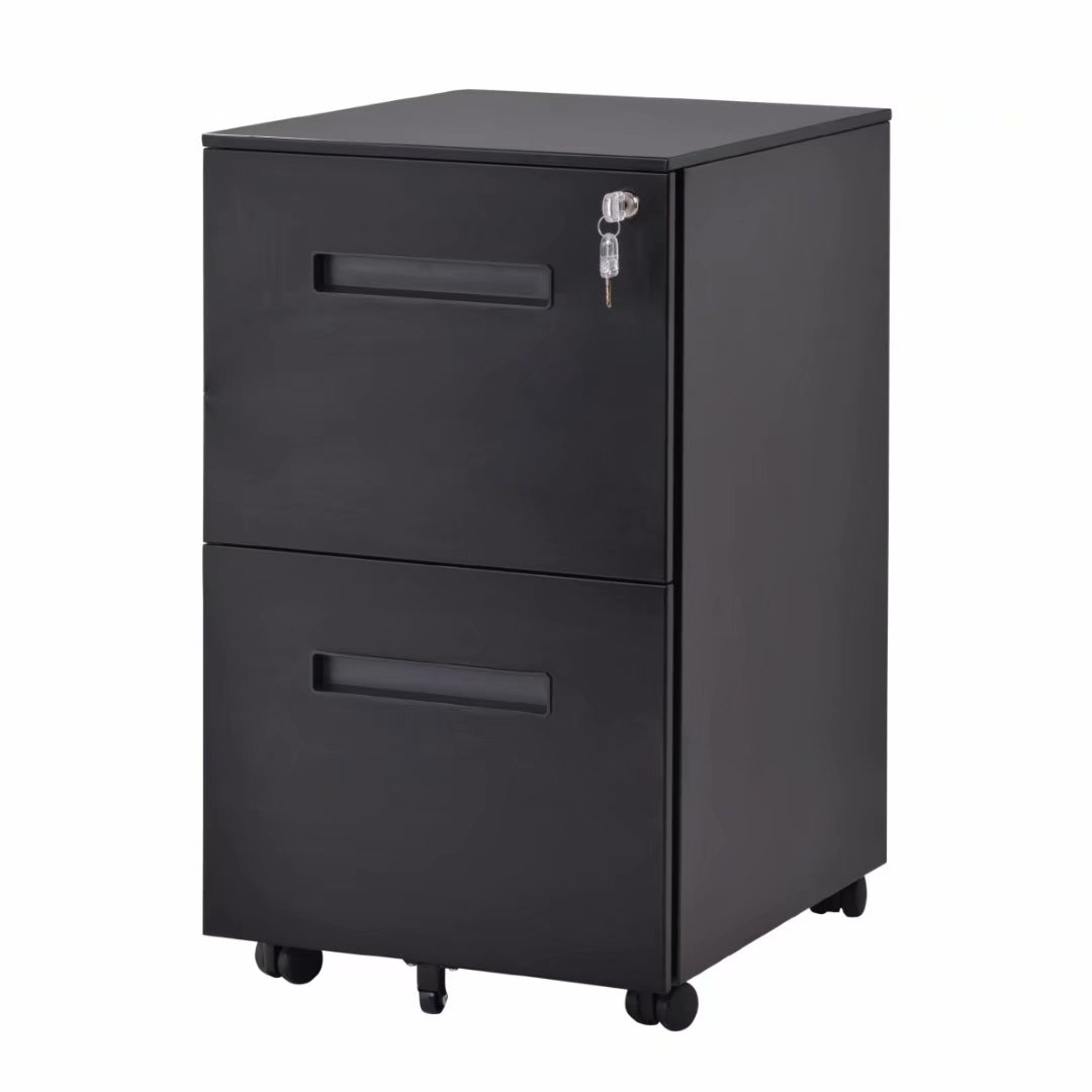 SELECT File With Lock, File With 2 Drawers Black
