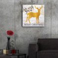 thumbnail image 5 of Epic Art 'We Wish You a Merry Christmas Deer' by Cindy Jacobs, Acrylic Glass Wall Art, 24"x24", 5 of 8