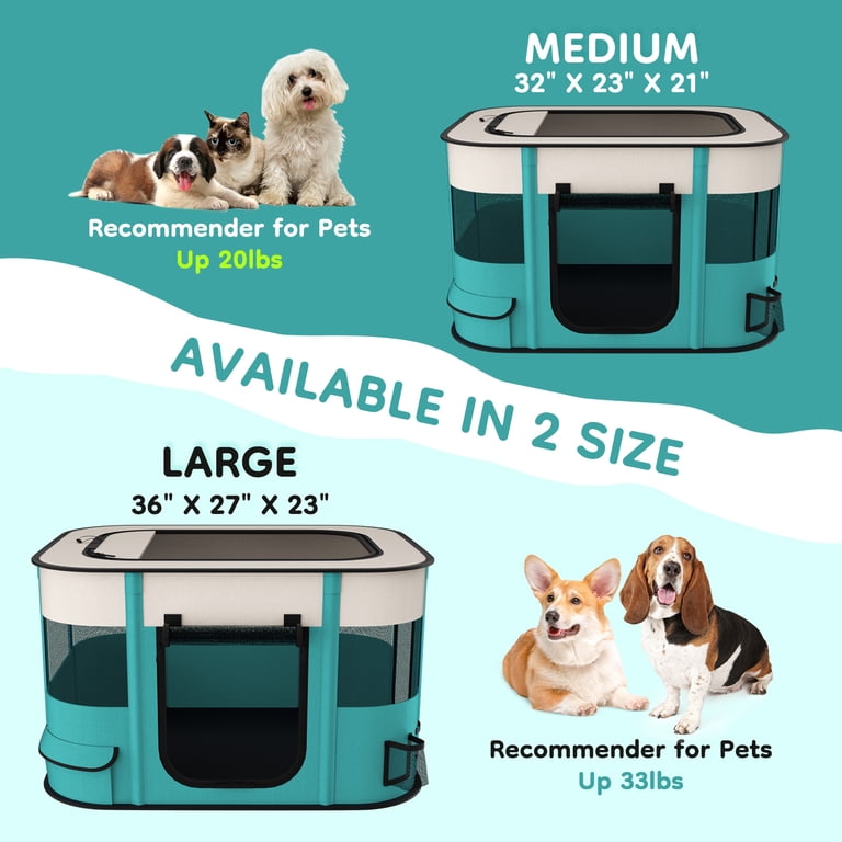 BEBANG Pet Playpen with Shade, Portable Tent photo 8