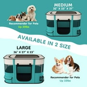 BEBANG Pet Playpen, Foldable Portable Dog Cat Playpens Exercise Kennel Tent, Removable Shade Cover, Indoor Outdoor Travel Camping Use(m)