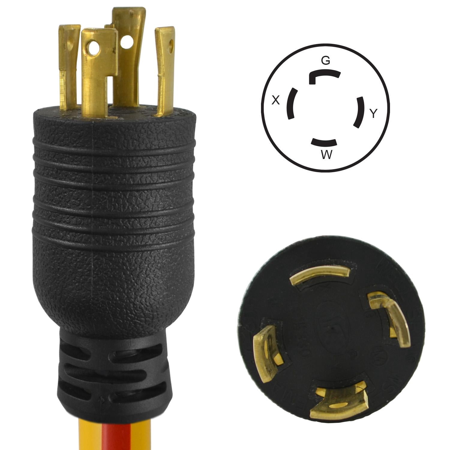 Conntek CTG1430-025 L14-30  4 Prong 30 Amp 25 Foot Generator Extension Cord STW,  125/250V Up to 7500W 10 Gauge STW Generator Cord UL Listed