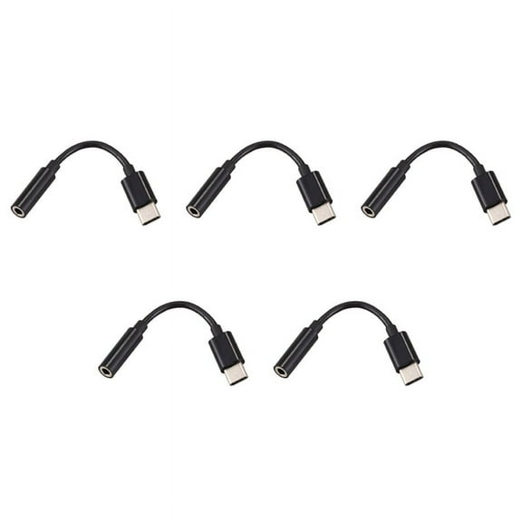 5X USB C to 3.5mm Headphone/Earphone Jack Cable Adapter,Type C 3.1 Male Port to 3.5 mm Z