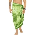 thumbnail image 2 of HAPPY BAY Men's Pareo Regular Holiday Dashiki Sarong Long Shower Beach Wrap One Size Parakeet, Pineapple Summer Vacation Aloha, 2 of 5