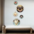thumbnail image 3 of Designart "Shining Contemporary White Heart I" Romantic Abstract Metal Wall Art Set of 5 Piece, 3 of 5