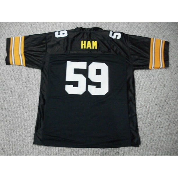 Jack Ham Jersey #59 Pittsburgh Unsigned Custom Stitched Black Football New No Brands/Logos Sizes S-3XL