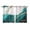 Aqua White Yellow, variant on Navy Blue Marble Kitchen Curtains Small Short 39 Inch Length, Modern Ink Painting Art Abstract Grommet Top Bedroom Living Room Curtains, Light Filtering Cafe Curtain Drapes 2 Panels Set 55''x39''