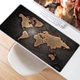 thumbnail image 5 of Large Gaming Mouse Pad with Stitched Edges, Extended Mousepad with Personalized Design for Gamer, Office & Home, Extended Size 35.4 X 15.7X 0.12 inches - Retro Contour Map, 5 of 6