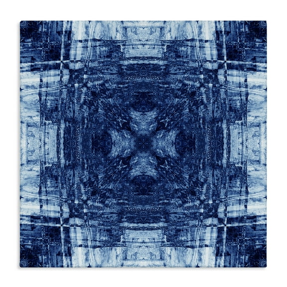 Stupell Industries Linear Geometric Pattern Abstract Painting Wrapped Canvas Art Print Wall Art, 17 x 17