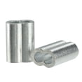 thumbnail image 1 of Unique Bargains 8mm 5/16-inch Cable Wire Rope Aluminum Sleeves Clip Crimping Loop 5pcs, 1 of 1