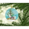 thumbnail image 2 of Chinese Crested Merry Christmas Tree Ceramic Ornament, 2 of 2