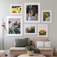 thumbnail image 2 of Set de marcos de fotos Upsimples de 16 x 20 cm para 11 x 14 cm con tapete, 5 unidades, color blanco, 2 of 7