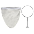 thumbnail image 3 of Large Reusable Coffee Tea Filter Traditional Thai Cloth Strainer Metal Handle Pour Over Dripper, 3 of 9
