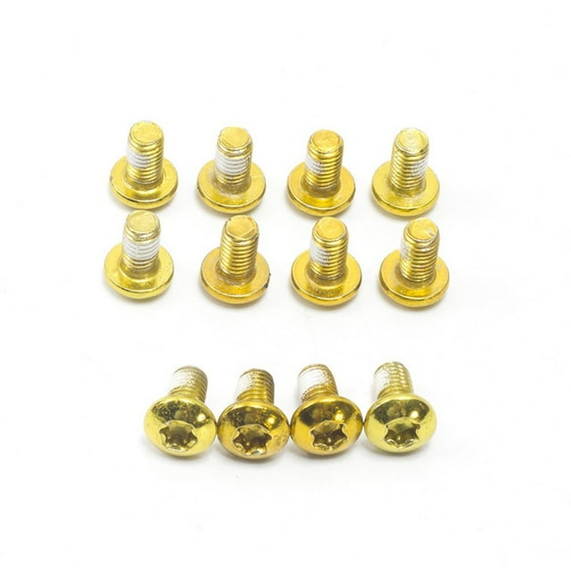 Mosiee 12 Pcs Disque de Frein de Vélo Rotor-Bolt T25 Torx M5X9Mm Vis de Fixation Frein à Disque Accessoires de Vélo de Montagne Route Pièces de Cyclisme Outils