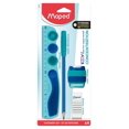 thumbnail image 1 of Maped Multi-product Concentration kit - Ruler / Pencil / Sharpener / Eraser - The ideal kit to stay focus ! Ruler with romevable touch zones, relaxing crayons, textured sharpener and eraser ., 1 of 7