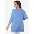 thumbnail image 3 of Jessica London Women's Plus Size Double-Layer High-Low Tunic, 3 of 5