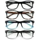 4 Pair Reading Glasses Blue Light Blocking, Filter UV Ray/Glare Computer Readers Men or Women - image 1 of 3