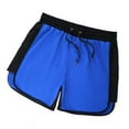 thumbnail image 4 of Sngxgn Men's Casual Shorts Elastic Waist Shorts Lightweight Regular Fit Beach Summer Shorts(Blue,XXL), 4 of 9