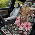 thumbnail image 3 of Xixirimido Car Seat Towel Covers Car Accessories Athletic Running Towel Post Workout Sweatproof Washable Bucket Seat Cover Non Slip for Outdoor Sport, Aztec Tribal Highland Cattle Hibiscus, 3 of 8