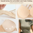 thumbnail image 5 of YANDW Front Closure Push-up Bra Strappy Thick Padded Cross Back Add 2 Cup Plunge Underwire Bras 40A, Beige, 5 of 7