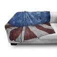 thumbnail image 3 of Rustic Wood Soft Flannel Fleece Throw Blanket, Old Grunge Themed Arrangement with Stars and Stripes, Cozy Plush for Indoor and Outdoor Use, 50" x 60", Pale Maroon Pale Grey, by Ambesonne, 3 of 6