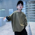 thumbnail image 3 of Sudaderas para niños adolescentes, jersey de algodón de manga larga, ropa coreana, sudaderas informales para primavera y otoño, 8, 10, 12 y 14 años, 3 of 3