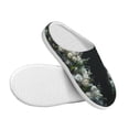 thumbnail image 3 of KLL Floral Angelic White Wings Pattern Adult Unisex Cozy Slippers,Fuzzy Slip-on Slippers TPR Sole Slippers Comfort Plush Home Footwear for Indoor & Outdoor-11, 3 of 7