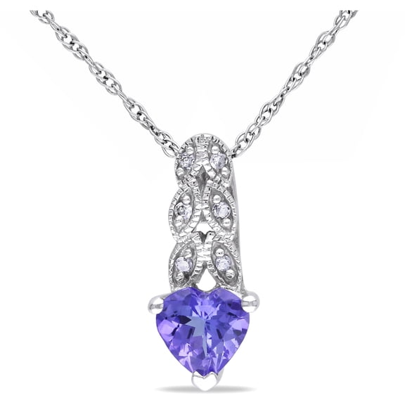 Everly Women's Tanzanite 10k White Gold Necklace