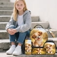 thumbnail image 2 of Jeiento Cute Puppy Backpack And Lunch Box Set for Boys Girls Kids Elementary, Water Resistant Large Capacity 5 Piece Backpack with Lunch Bag Pencil Case Keychain Water Bottle Bag, 2 of 6