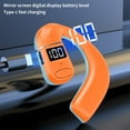 thumbnail image 6 of Oggfader Wireless Earbuds Open Ear Wireless Bluetooth 5.3 Ear Business Sports Music Call Noise Reduction Long Battery Life Bluetooth Wireless Earphones Orange, 6 of 9