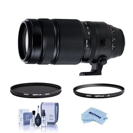 UPC: 0192223123083 | XF 100-400mm f/4.5-5.6 R LM OIS WR Lens  Bundle with Hoya 77mm 10-Layer HMC UV Filter  77mm HMC Circular Polarizer Filter  Cleaning Kit  Microfiber Cloth