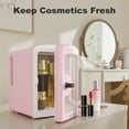 thumbnail image 3 of IceBlue 4 Liter /6 Cans Retro Skincare Refrigerator, Mini Fridge for Cosmetics and Drinks, Small Fridge for Bedroom, Makeup, Car, Office, 3 of 9