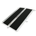 thumbnail image 3 of OMECAL 4' Wheelchair Ramp, 4ft Portable Aluminum Mobility Ramp Multifold, 3 of 5