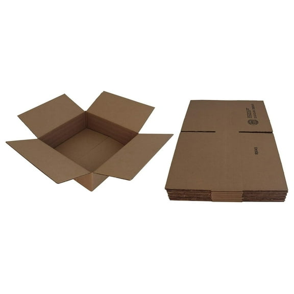 (25) Brown Multi-Depth Record Shipping Boxes - Holds 4 to 30 12" Records - #12BC04VD