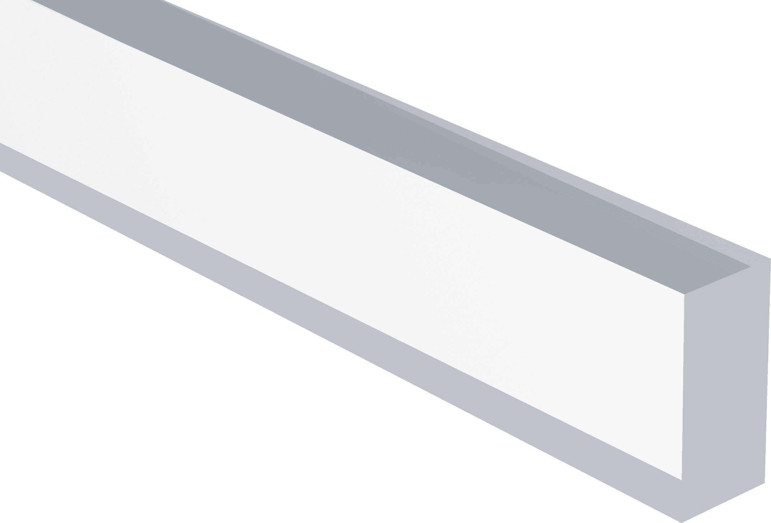 Acrylic Plexiglass Extruded Rectangular Bar Clear 12 X 1 4 X 1 2 