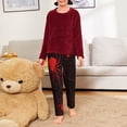 thumbnail image 6 of Xecao Red Spider On The Web Print Teenagers' Pajama Pants Long Sleep Pants Soft Elastic Waist Pajama Bottoms Elastic waist with 2 Pockets 5-16 Years-XS(5-6), 6 of 6