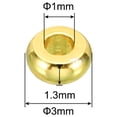 thumbnail image 2 of 3mm Spacer Beads, 150 Pcs Flat Bead Spacers Bulk Flat Round Disc Beads Loose Metal Brass for Jewelry Making, Gold Tone, 2 of 5
