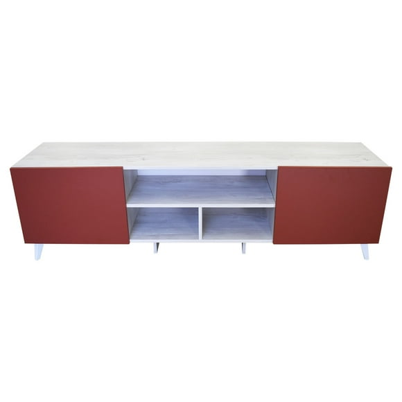 Mueble para TV de 80' Hogare Blanco Nordico Rojo Europa
