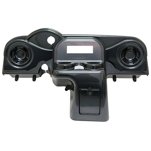 Golf Cart EZGO RXV Deluxe Carbon Fiber Dash w/ Radio & Speaker Cutouts