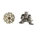 thumbnail image 1 of Escultura para colgar en la pared,Decoración de pared de metal para sala de estar,dormitorio y exterior.,Escultura colgante Arte de pared Disco decorativo,Figuras de búho,Figuras de, 1 of 8