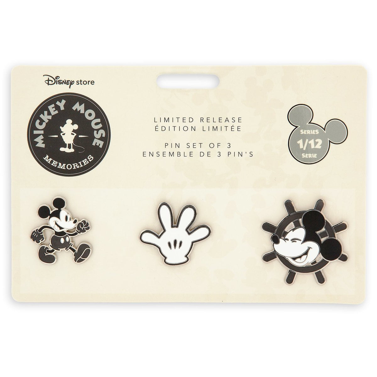 Disney Mickey Mouse Memories Collection Pin Set Of 3X New 