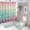 style-131, variant on 4 Piece Bathroom Shower Curtain Sets Bathroom Sets with Shower Curtain And Rugs 4 Piece Geometric Triangles Pink Teal Waterproof Personality Pattern Bath Curtain Vibrant Triangle Pattern