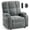 Light Gray, variant on CHITOOMA Power Recliner Chair for Adults, Zero Gravity Electric Reclining Sofa with USB Port, Cup Holder & Side Pockets, Chenille Fabric, Dark Gray