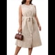 thumbnail image 3 of Vestidos de Verano de Talla Grande - Vestido Informal Sin Mangas con Cuello Redondo y Botones para Mujer Albaricoque XL, 3 of 9